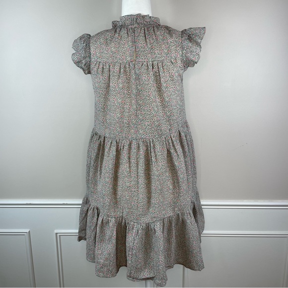 Moodie Floral Tiered Cotton Midi Dress. SZ:XS. - Picture 5 of 11